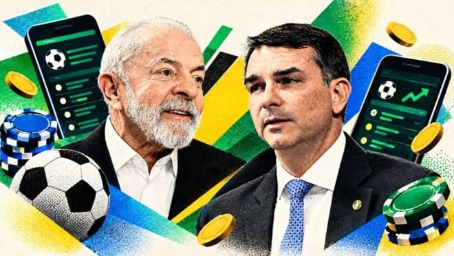 Lula associa Flávio Bolsonaro a escândalos e defende veto a bets em ato na zona leste