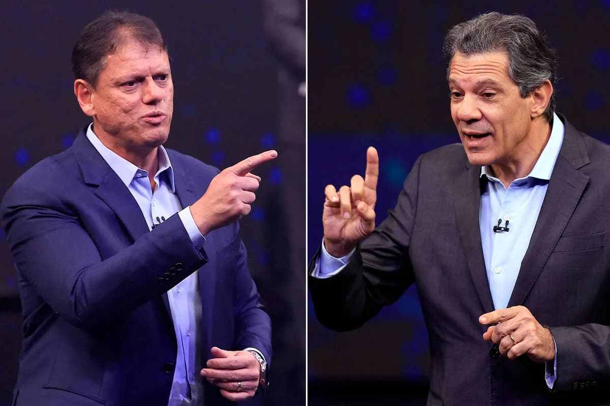 Tarcísio tem 50% e Haddad marca 30% na corrida pelo governo de SP, indica Datafolha
