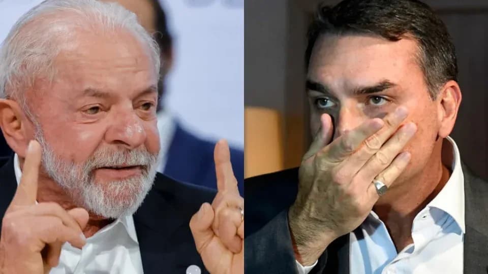 Coligação de Lula aciona TSE contra Flávio e Eduardo Bolsonaro por abuso de poder