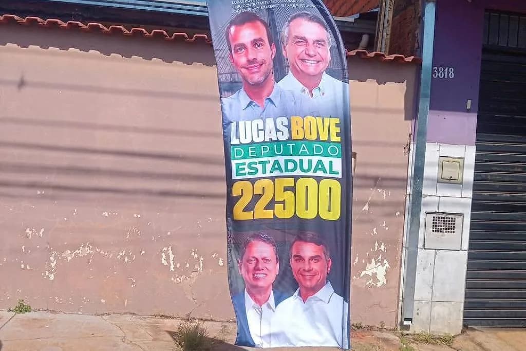 TSE autoriza Lucas Bove a usar imagem de Bolsonaro em campanha em São Paulo