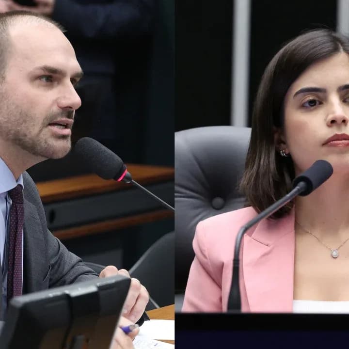 STF condena Eduardo Bolsonaro a um ano de detenção por difamação contra Tabata Amaral